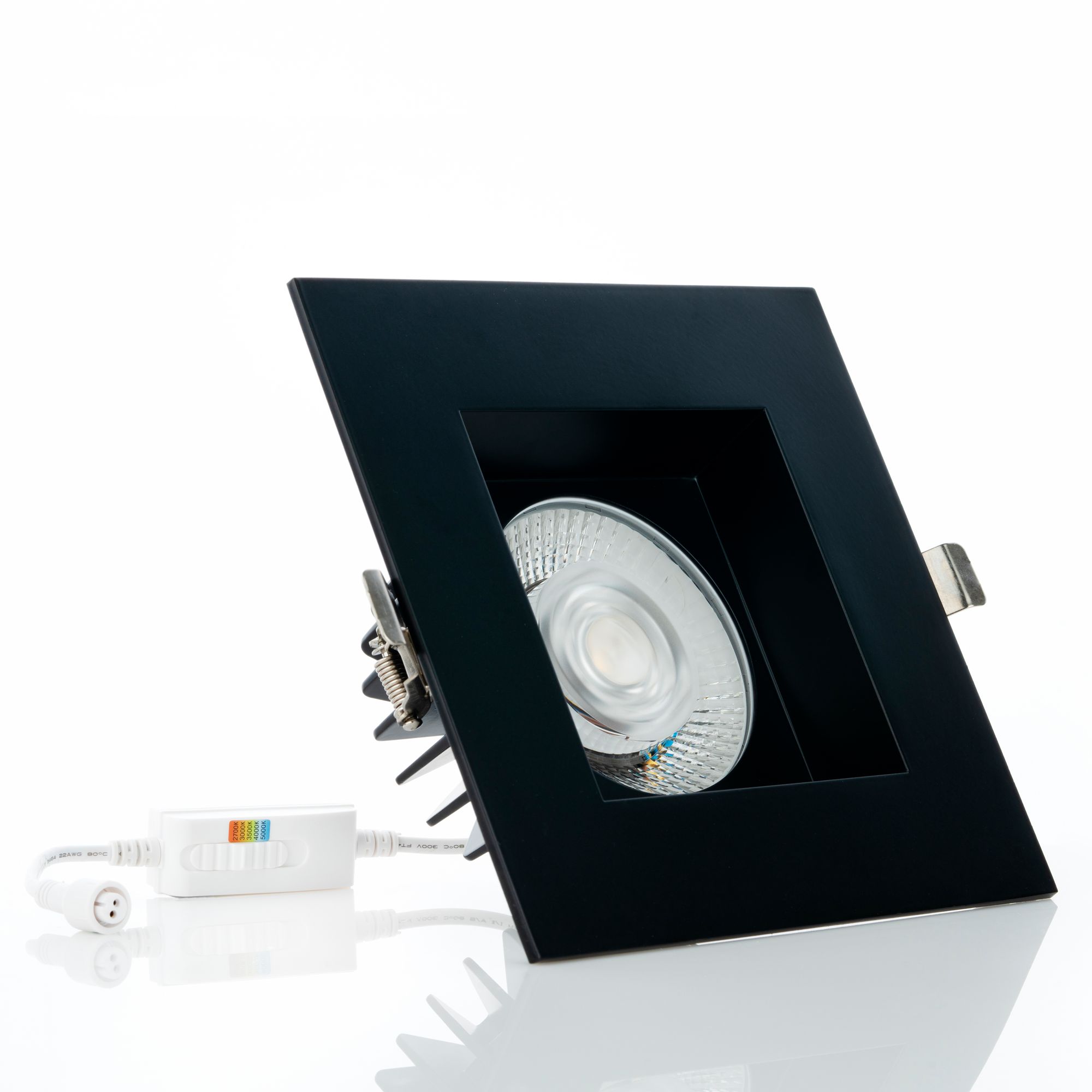 Image 7 Eurofase Midway 6" Black LED Square Recessed Downlight Kit more views