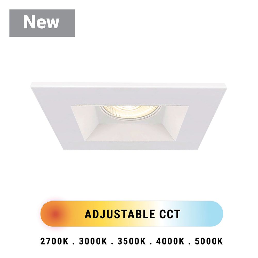 Image 2 Eurofase Midway 6" White LED Square Recessed Downlight Kit more views