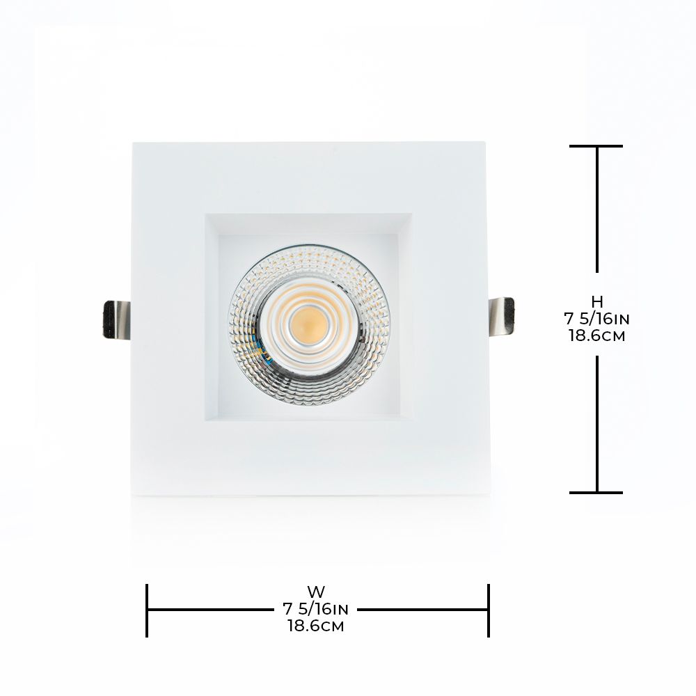 Image 3 Eurofase Midway 6" White LED Square Recessed Downlight Kit more views