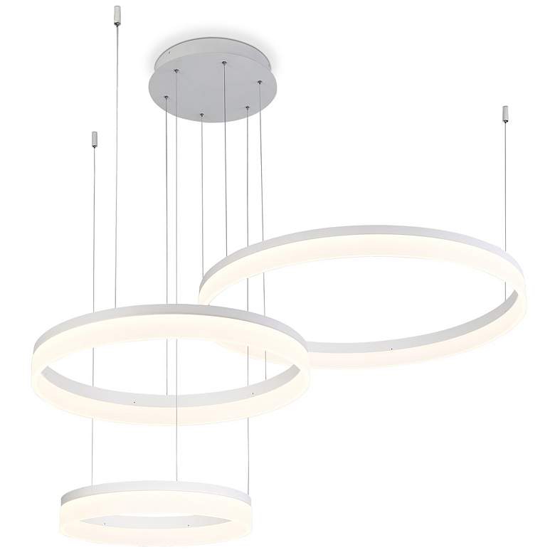 Image 1 Eurofase Minuta 2.75 In. x 47.75 Integrated LED Chandelier in White