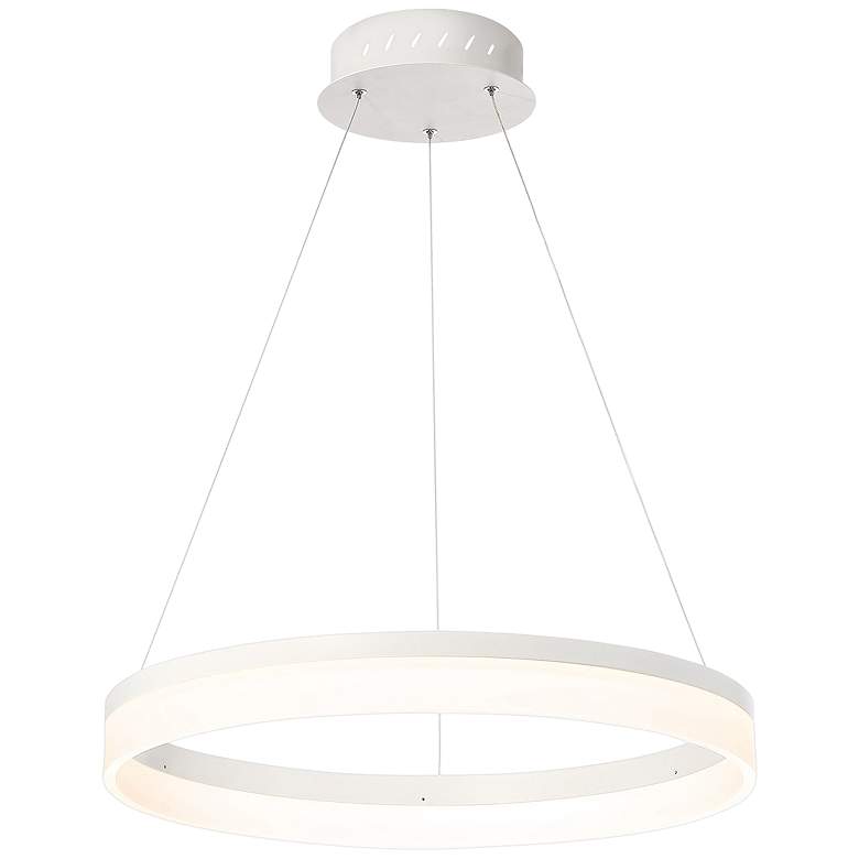 Image 1 Eurofase Minuta 23 1/4 inch Wide Sand White LED Pendant Light