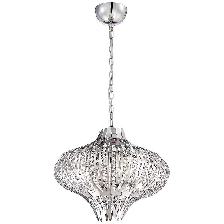 Image 3 Eurofase Monica 19 1/2" Wide 6-Light Chrome Chandelier more views