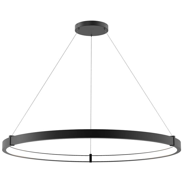 Image 1 Eurofase Mucci 48 In. x 2 In. Pendant in Black