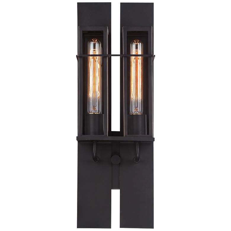 Image 2 Eurofase Muller 19 inchH Bronze 1-Light Outdoor Wall Light