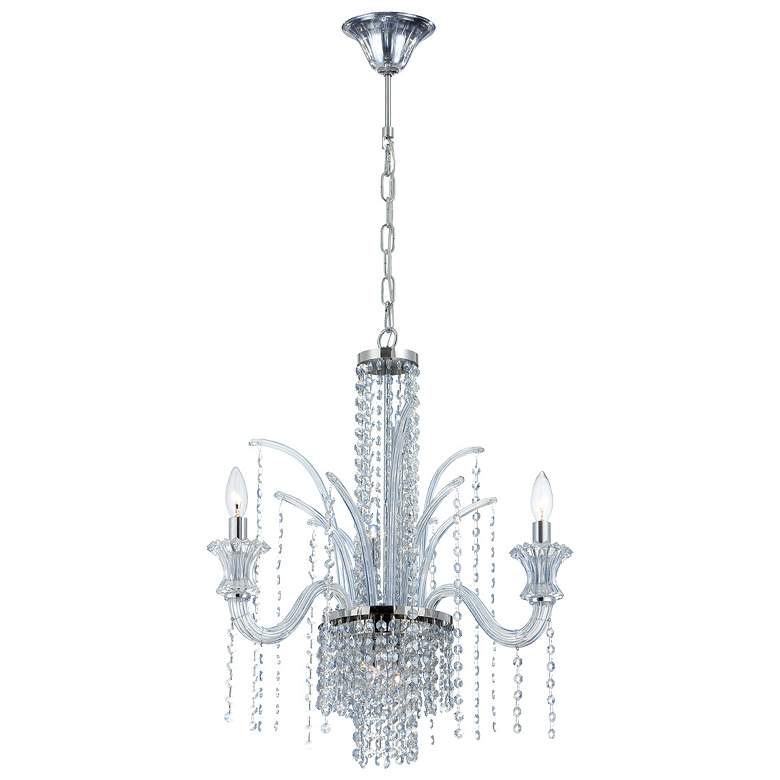 Image 1 Eurofase Nava 25.25 In. x 23.25 In. 3 Light Chandelier in Chrome