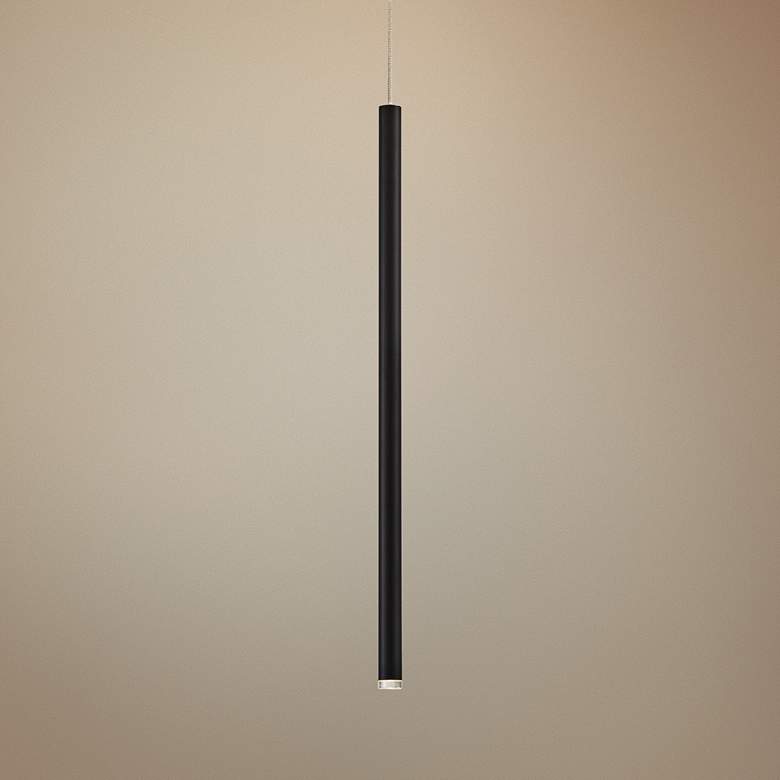 Image 1 Eurofase Navada 1" Wide Modern Black LED Mini Pendant