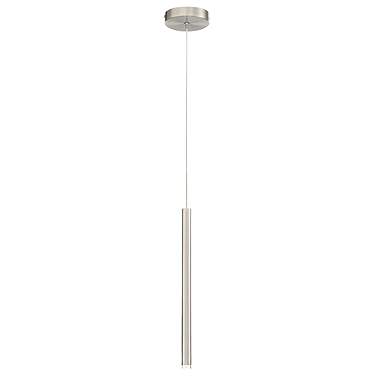 Eurofase Navada 1" Wide Brushed Nickel LED Mini Pendant