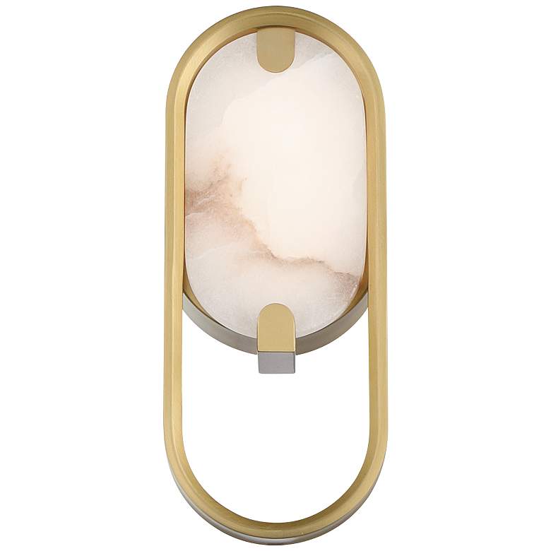 Image 1 Eurofase Noga 11 inch LED Wall Sconce, Gold and Alabaster