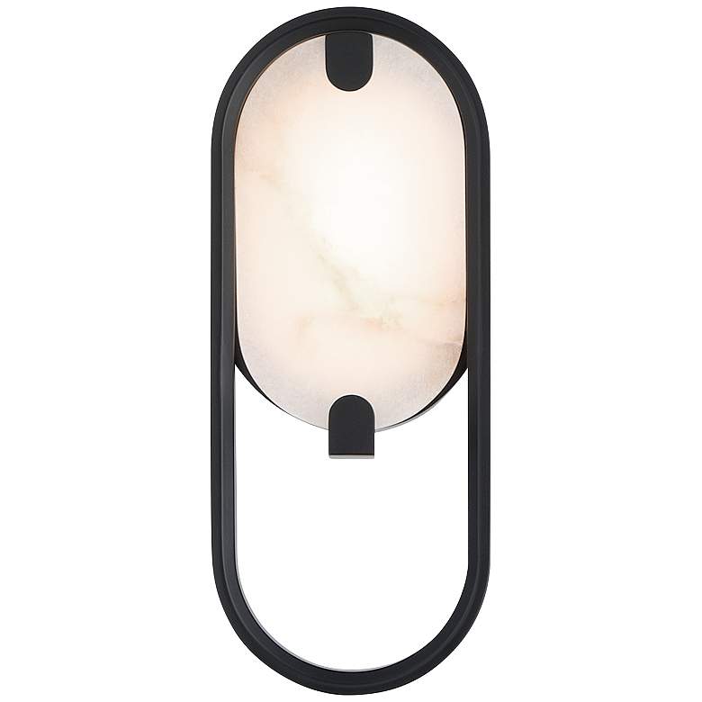 Image 1 Eurofase Noga 11 inch LED Wall Sconce, Matte Black and Alabaster