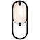 Eurofase Noga 11 inch LED Wall Sconce, Matte Black and Alabaster