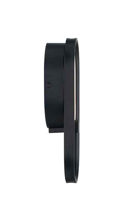 Image 2 Eurofase Noga 11 inch LED Wall Sconce, Matte Black and Alabaster more views