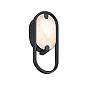 Eurofase Noga 11 inch LED Wall Sconce, Matte Black and Alabaster