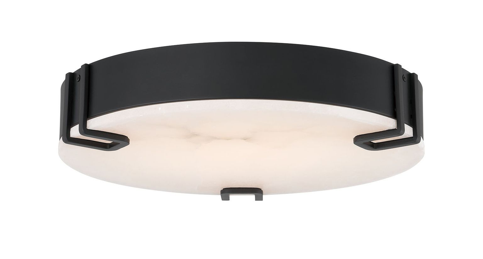 Image 2 Eurofase Noga 16 Inch Flush Mount Ceiling Light, Black / Alabaster more views