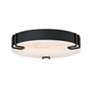 2_Eurofase Noga 16 Inch Flush Mount Ceiling Light, Black / Alabaster more views