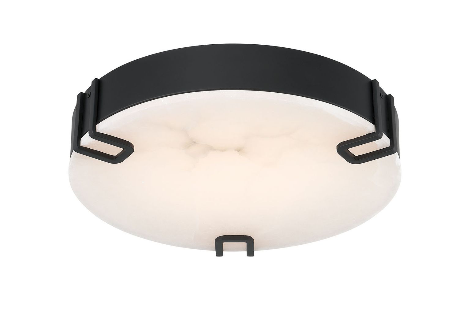Image 3 Eurofase Noga 16 Inch Flush Mount Ceiling Light, Black / Alabaster more views