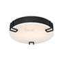 3_Eurofase Noga 16 Inch Flush Mount Ceiling Light, Black / Alabaster more views