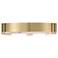Eurofase Noga 16 Inch Flush Mount Ceiling Light, Gold / Alabaster