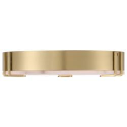 Eurofase Noga 16 Inch Flush Mount Ceiling Light, Gold / Alabaster