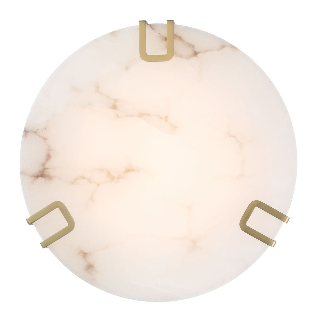 Image 3 Eurofase Noga 16 Inch Flush Mount Ceiling Light, Gold / Alabaster more views