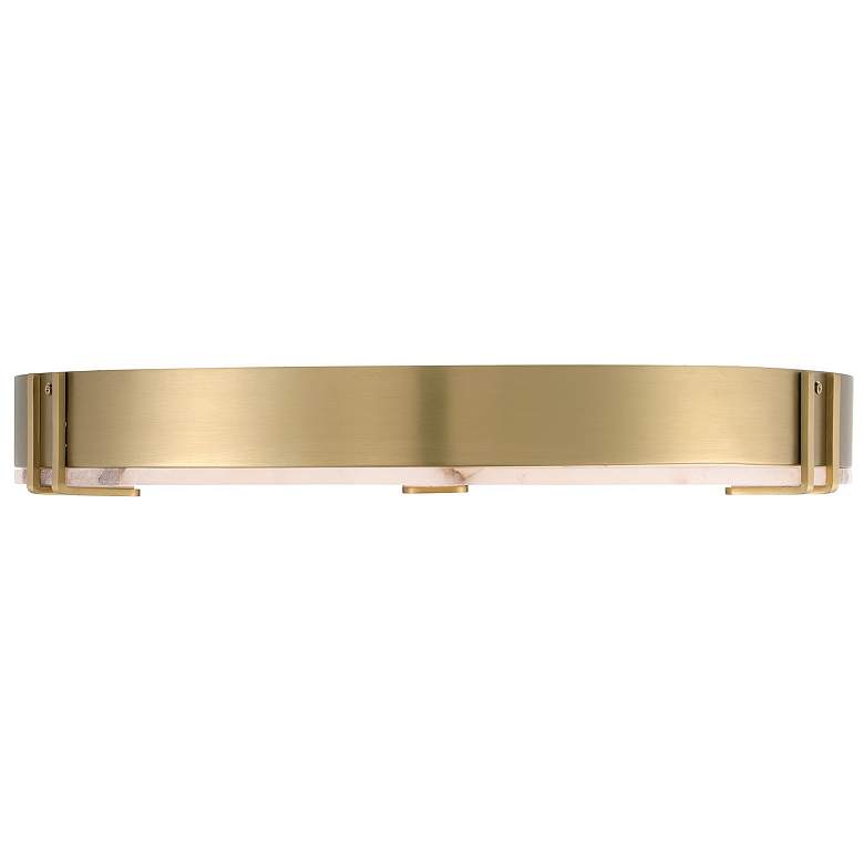 Image 1 Eurofase Noga 22 Inch Flush Mount Ceiling Light, Gold / Alabaster