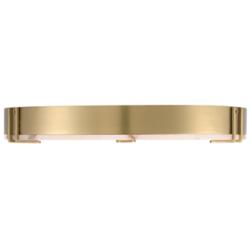 Eurofase Noga 22 Inch Flush Mount Ceiling Light, Gold / Alabaster