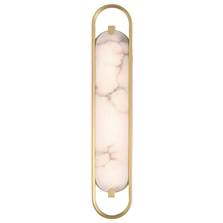 Image 1 Eurofase Noga 24 inch LED Vanity Bath Light, Gold and Alabaster
