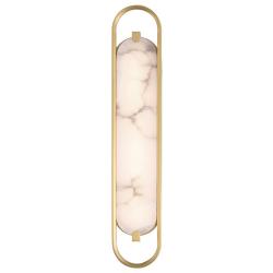 Eurofase Noga 24 inch LED Vanity Bath Light, Gold and Alabaster