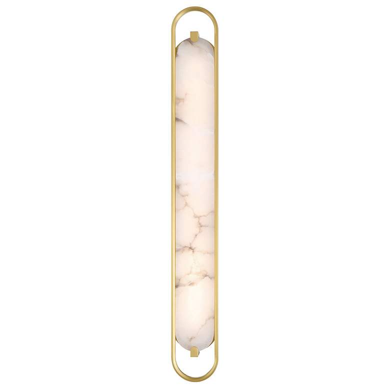 Image 1 Eurofase Noga 36 inch LED Vanity Bath Light, Gold and Alabaster