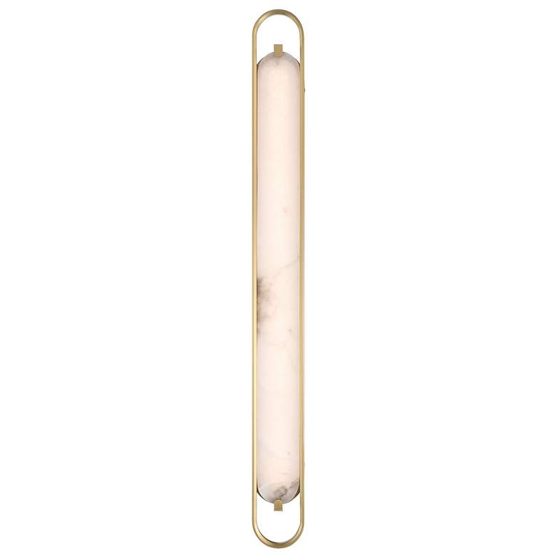 Image 1 Eurofase Noga 46 inch LED Vanity Bath Light, Gold and Alabaster