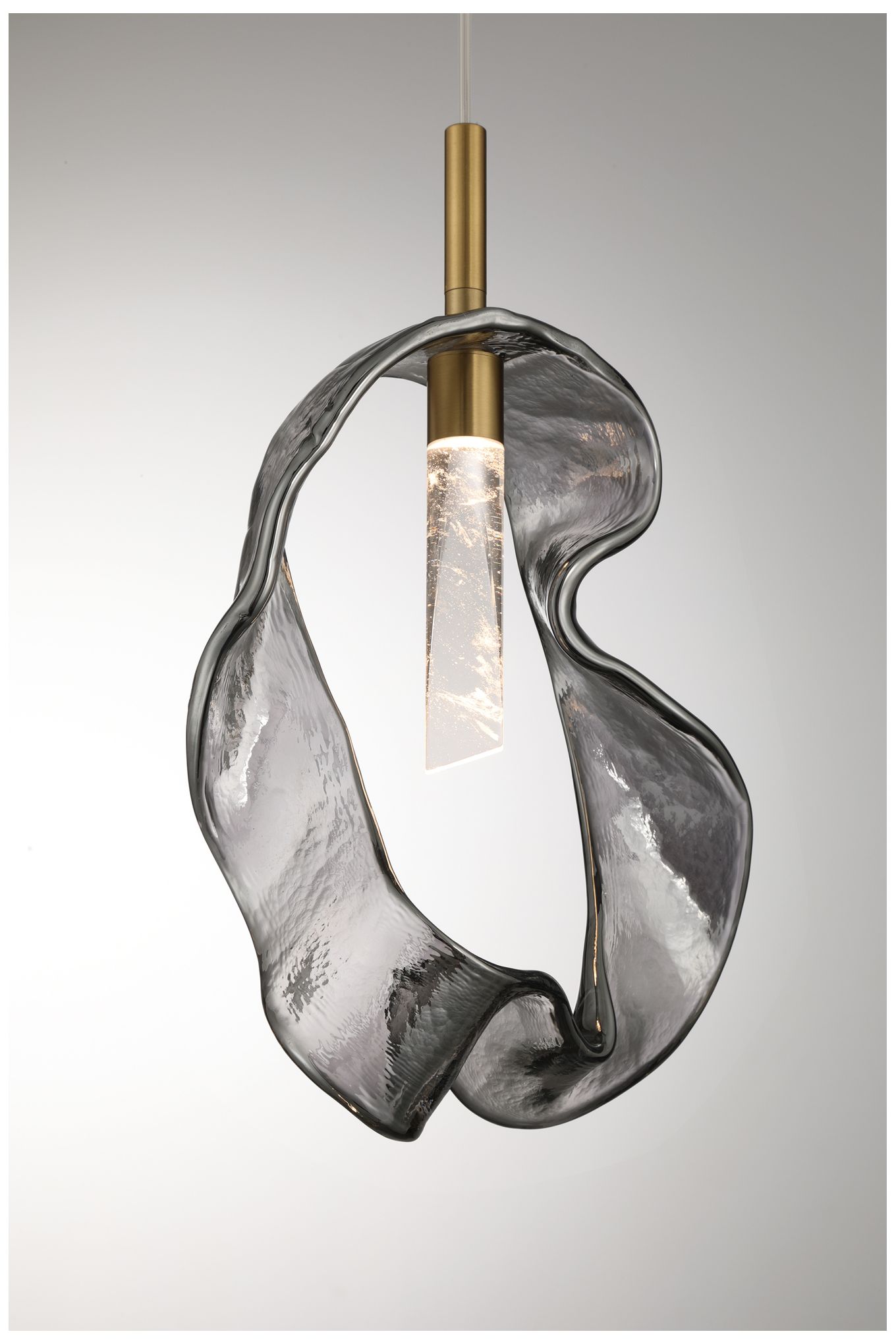 Image 5 Eurofase Norah 13" Modern LED Pendant in Gold with Smoked Glass more views