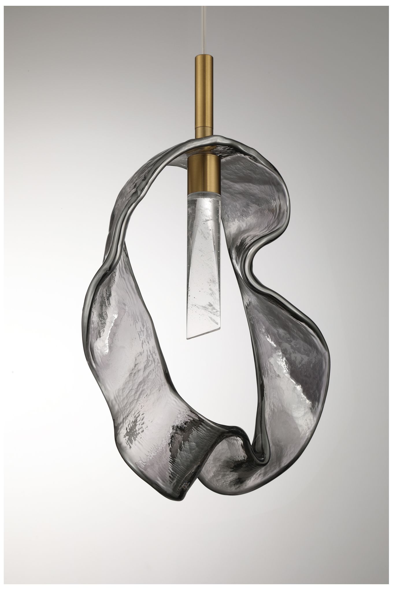 Image 6 Eurofase Norah 13" Modern LED Pendant in Gold with Smoked Glass more views