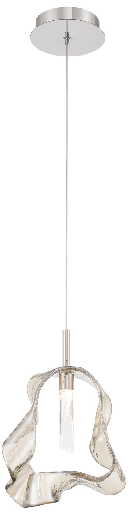 Image 2 Eurofase Norah 13" Modern LED Pendant in Polished Nickel more views
