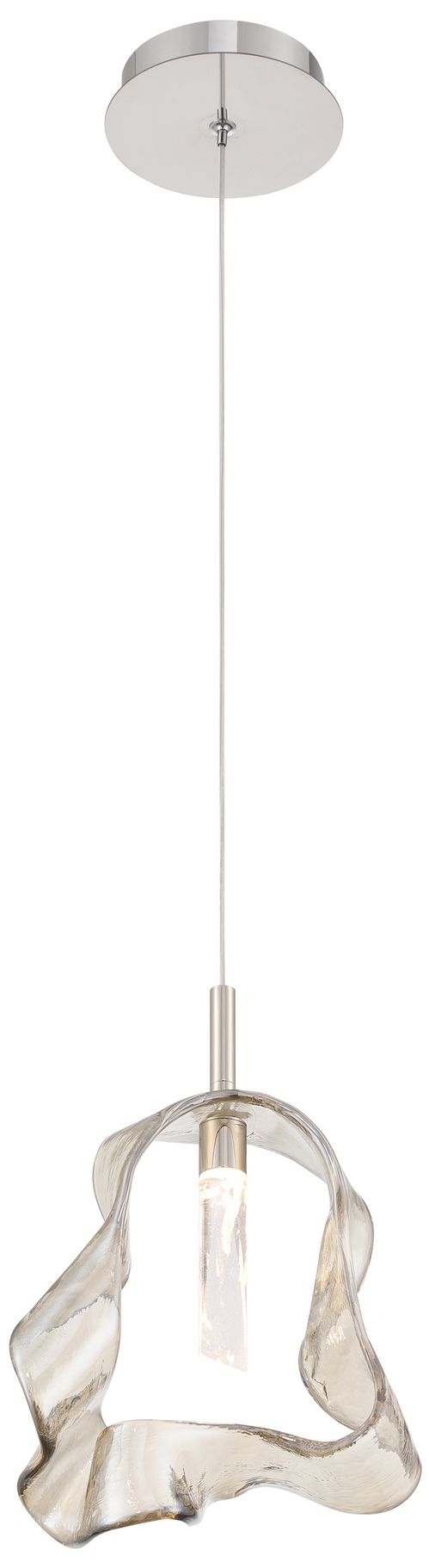 Image 3 Eurofase Norah 13" Modern LED Pendant in Polished Nickel more views