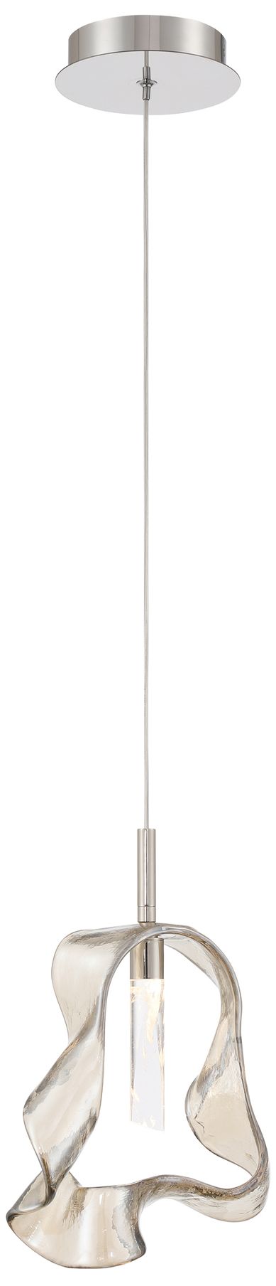 Image 4 Eurofase Norah 13" Modern LED Pendant in Polished Nickel more views