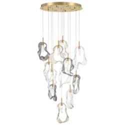 Eurofase Norah 24" Wide Gold LED Multi-Light Pendant