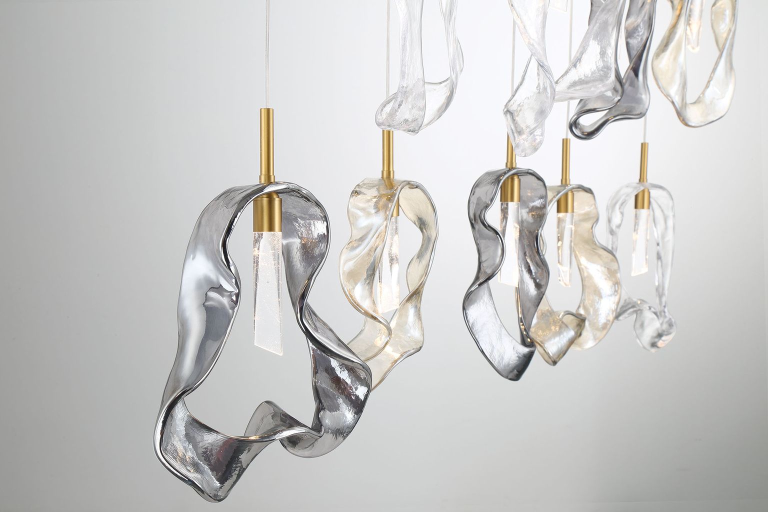 Image 3 Eurofase Norah 51 1/4" Wide Gold 13-Light LED Linear Pendant more views