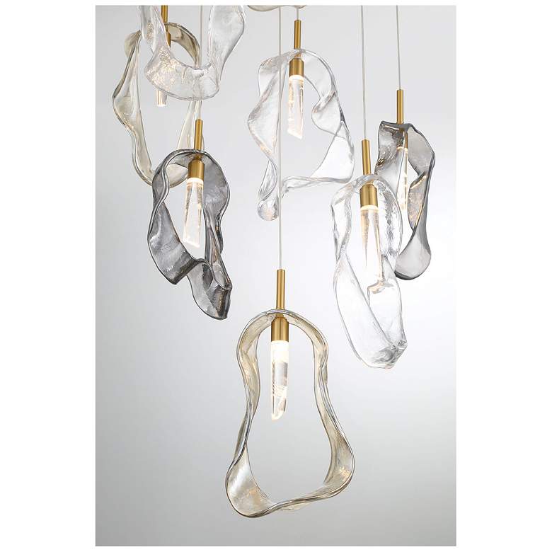 Image 3 Eurofase Norah, Chandelier, 12-Light, 24", Gold, Mixed Glass more views