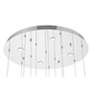 3_Eurofase Norah, Chandelier, 12-Light, 24", Polished Nickel, Mixed Glass more views