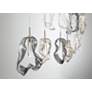 2_Eurofase Norah, Chandelier, 9-Light, 51", Polished Nickel, Mixed Glass more views