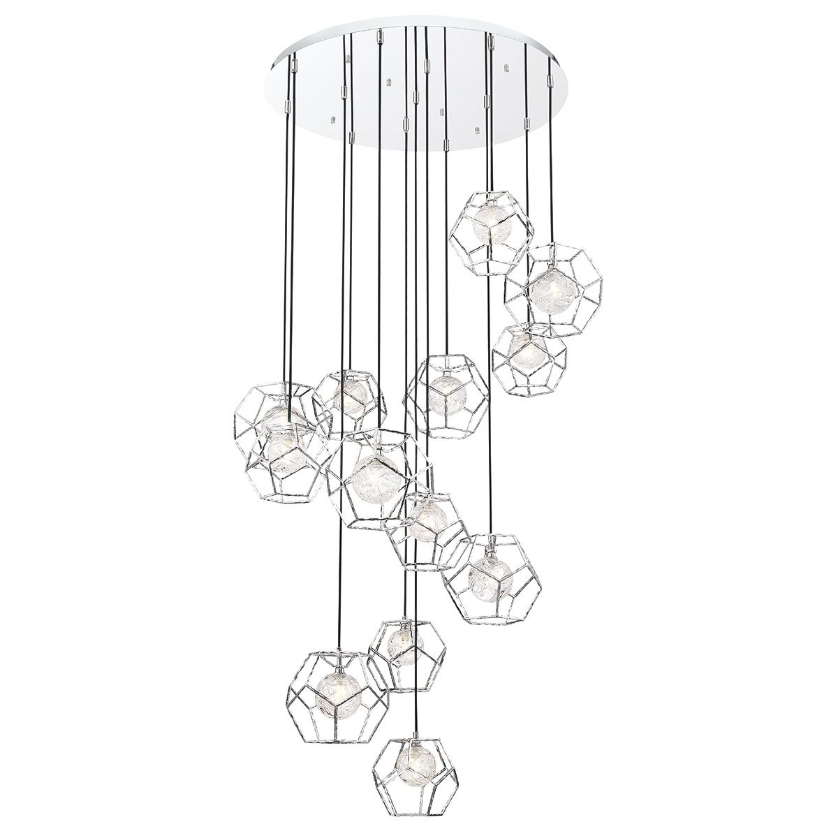 Image 2 Eurofase Norway 8.75 In. x 4.50 In. Chandelier in Chrome more views