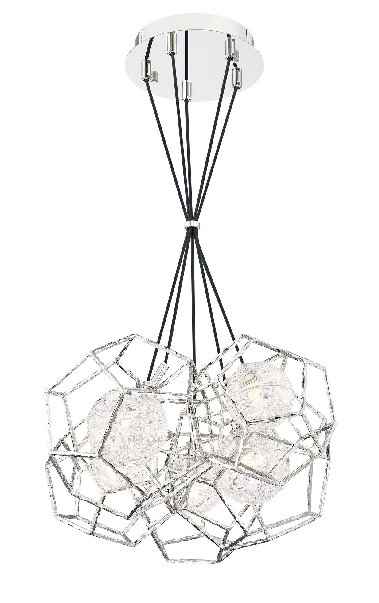 Image 3 Eurofase Norway 8.75 In. x 4.50 In. Chandelier in Chrome more views
