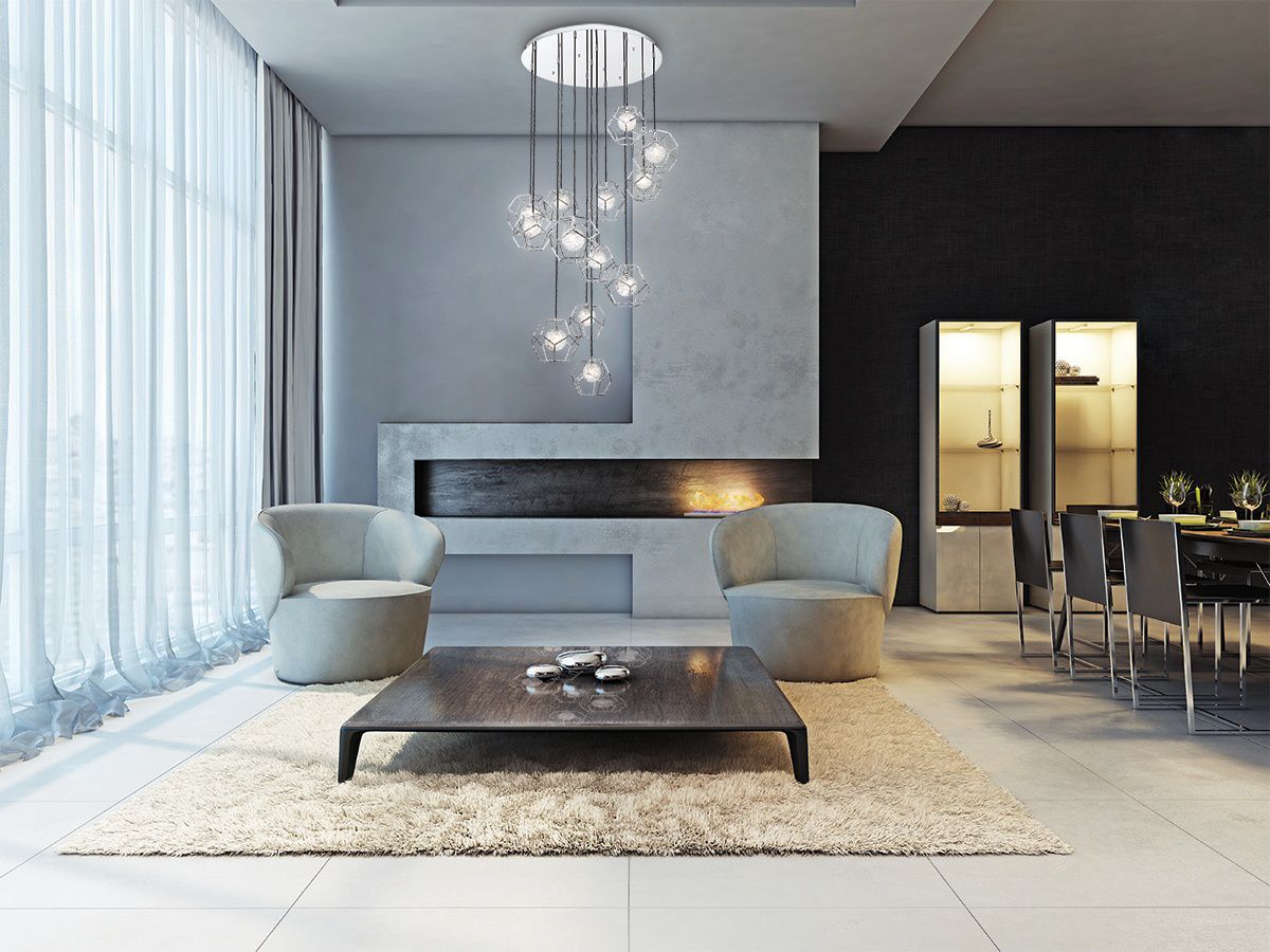 Image 5 Eurofase Norway 8.75 In. x 4.50 In. Chandelier in Chrome more views