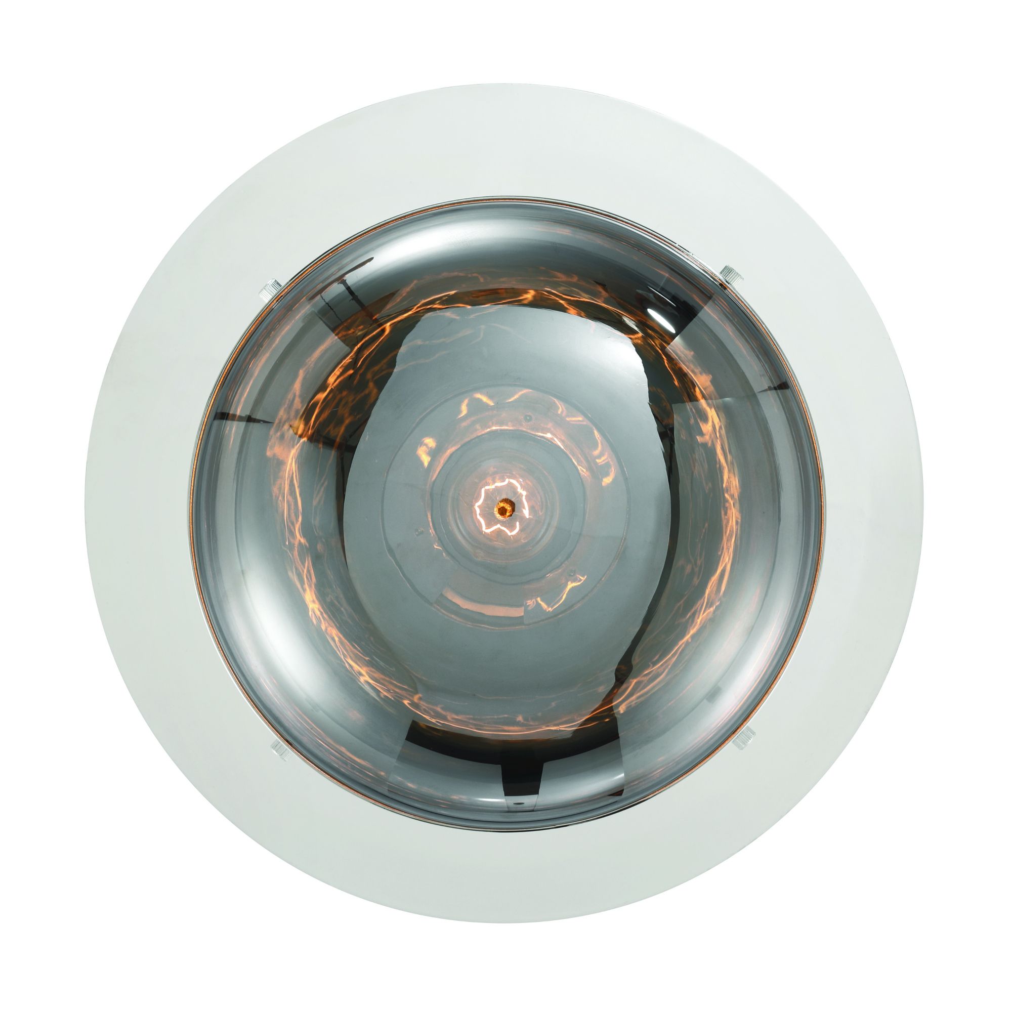 Image 3 Eurofase Nottingham 10" Nickel and Smoked Glass Modern Ceiling Light more views