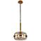 Eurofase Nottingham 13 3/4" Wide Amber Glass Pendant Light