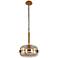 Eurofase Nottingham 13 3/4" Wide Amber Glass Pendant Light