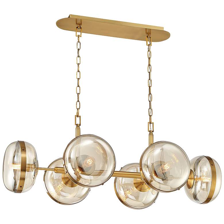 Image 2 Eurofase Nottingham 17.50 In. x 21 In. Chandelier in Brass