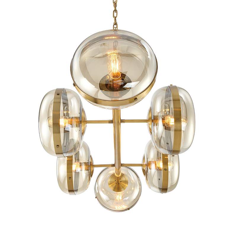 Image 4 Eurofase Nottingham 17.50 In. x 21 In. Chandelier in Brass more views