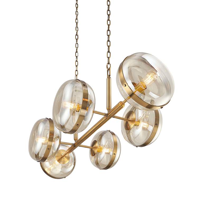 Image 5 Eurofase Nottingham 17.50 In. x 21 In. Chandelier in Brass more views