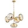 2_Eurofase Nottingham 28"W Antique Brass 5-Light Chandelier