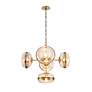 7_Eurofase Nottingham 28"W Antique Brass 5-Light Chandelier more views